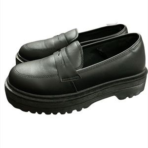 Faux Leather Platform Loafer